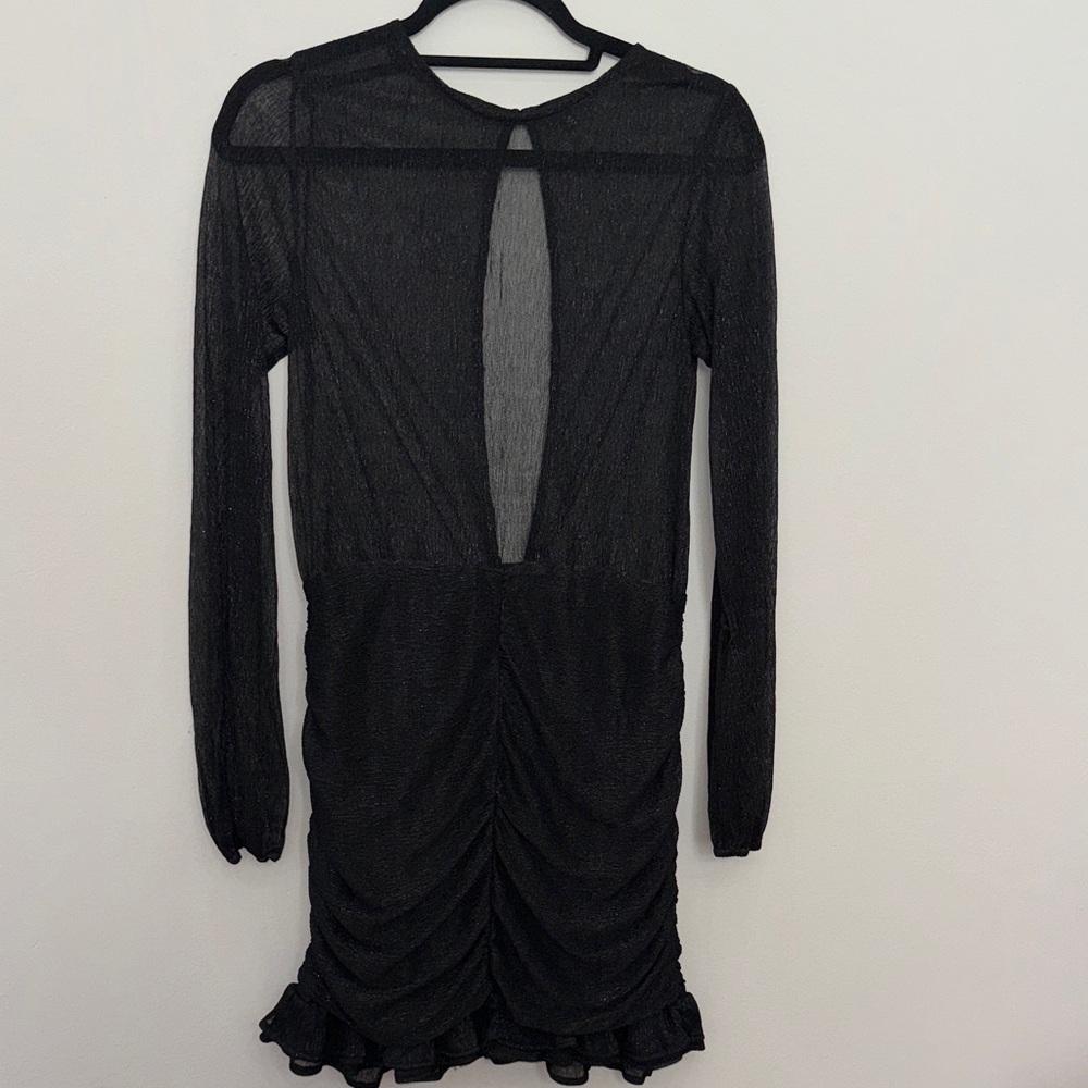 Fashion Nova Black Backless Dress